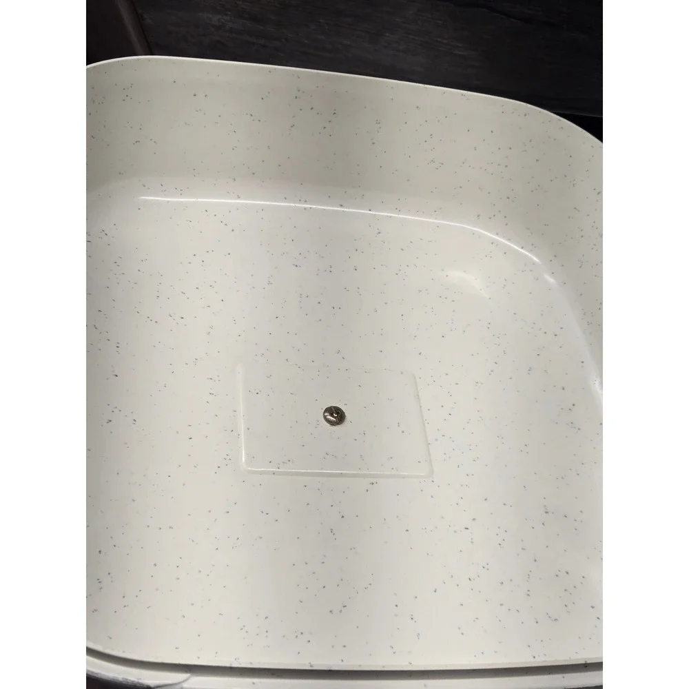 Presto Electric Skillet Non-Stick 120V 8.3A Speckled Lid Made in USA Black White